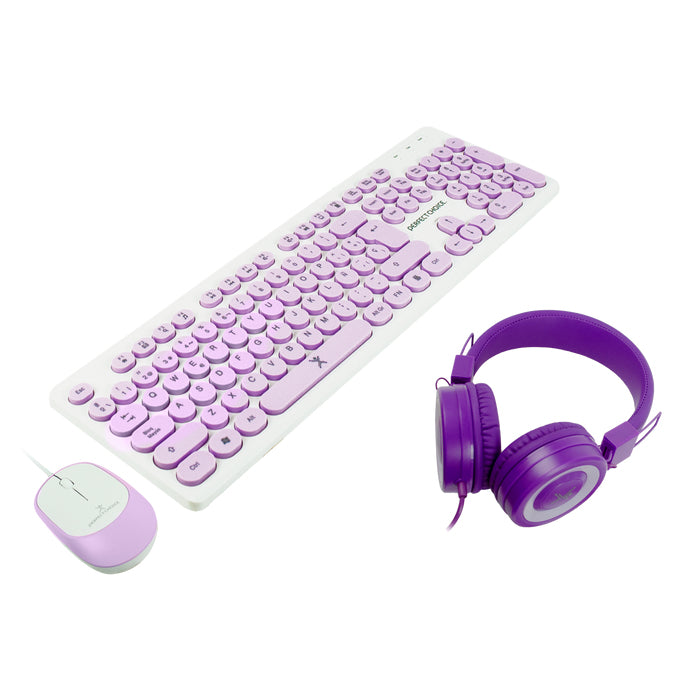 Perfect Choice PC-201724 teclado Ratón incluido Hogar USB Púrpura