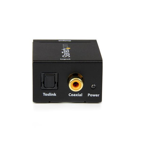 StarTech.com SPDIF2AA convertidor de audio Negro