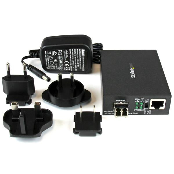 StarTech.com MCM1110MMLC convertidor de red 1000 Mbit/s 850 nm Negro