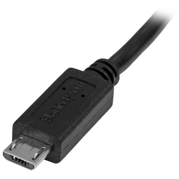 StarTech.com USBUBEXT50CM cable USB USB 2.0 0.5 m Micro-USB B 0.48 Gbit/s Negro