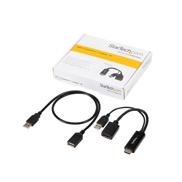 StarTech.com HD2DP adaptador de cable de vídeo Negro
