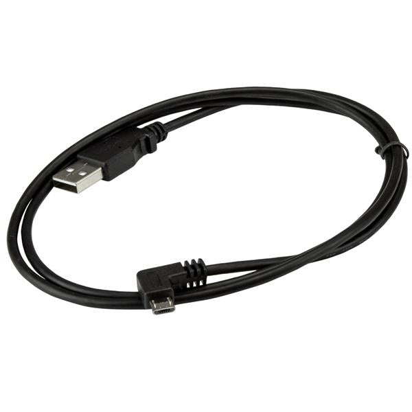StarTech.com USBAUB1MRA cable USB USB 2.0 USB A Micro-USB B 0.48 Gbit/s Negro