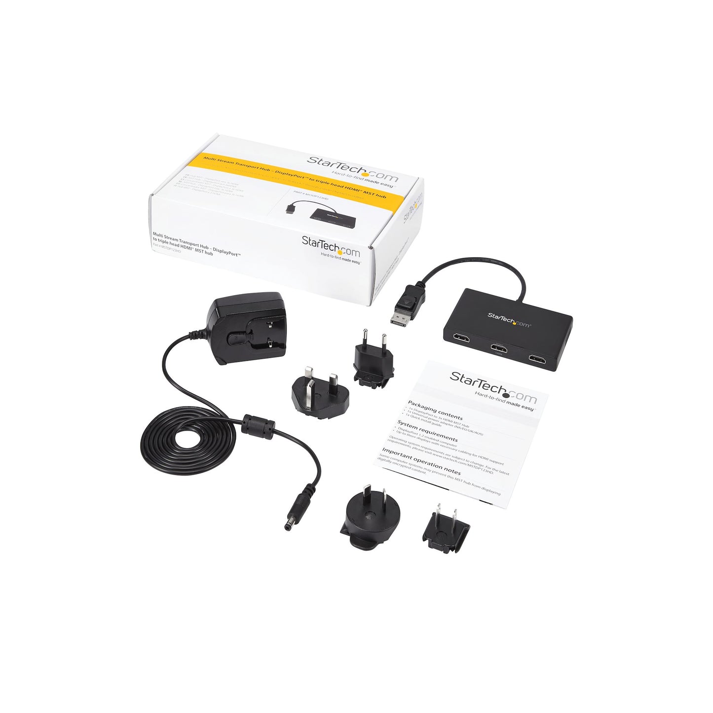 StarTech.com MSTDP123HD divisor de vídeo 3x HDMI