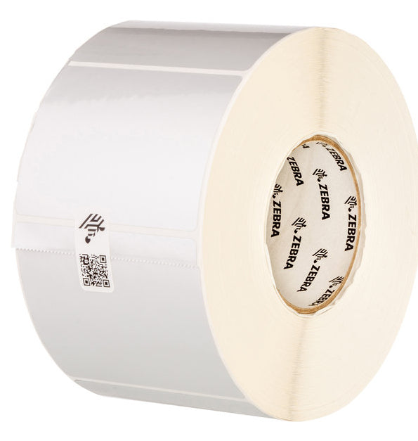 Etiqueta Poliester Zebra 4"x2" (101.6 x 50.8mm)TT Z Ultimate 4000T Silver High Tack revestimiento de alto rend