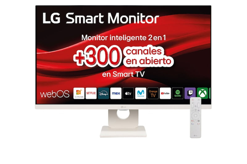 Monitor Smart 27 Pulgadas IPS 100 Hz y WebOs23 Bluetooth