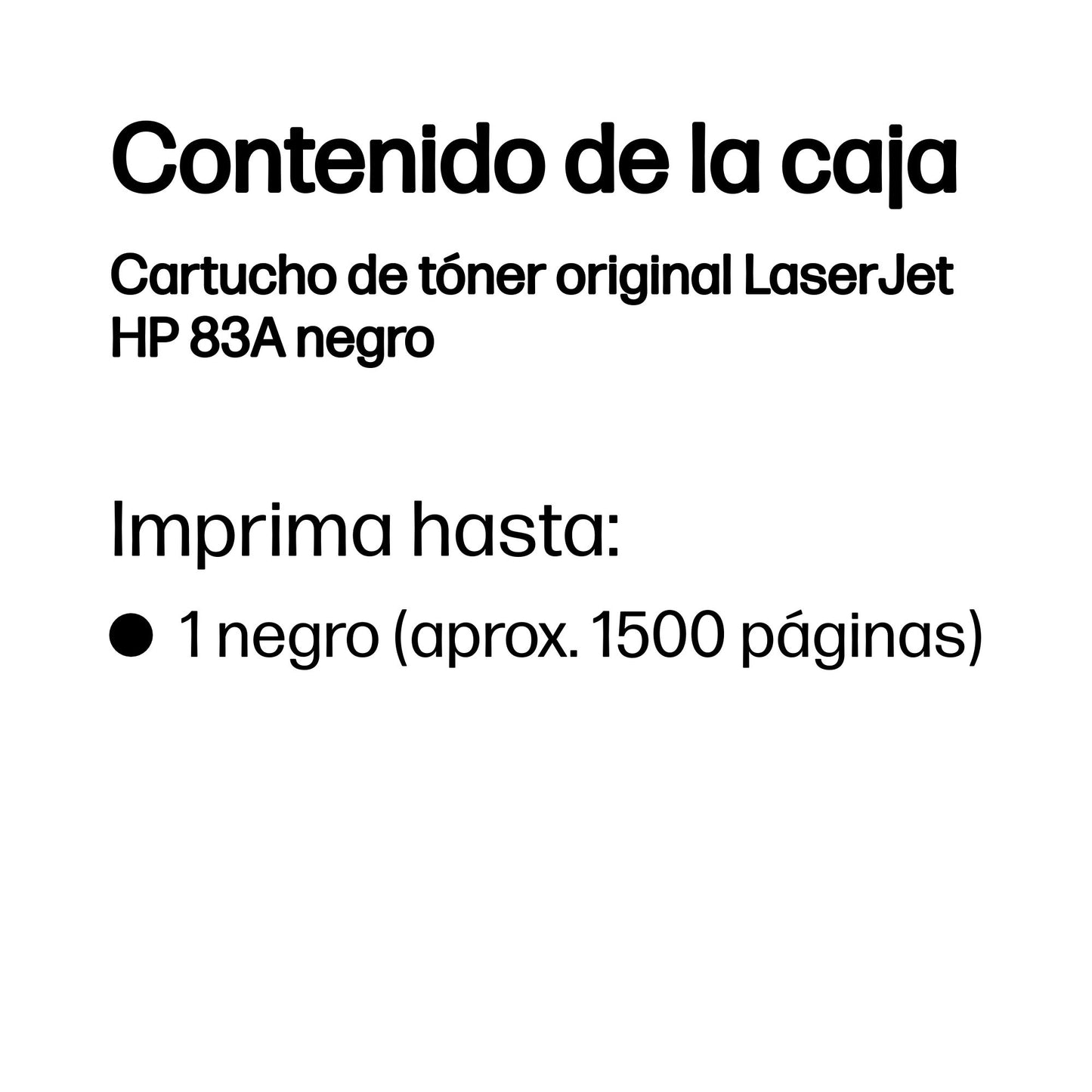 Toner HP 83A Negro