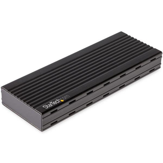 StarTech.com M2E1BMU31C caja para disco duro externo Carcasa para SSD Negro