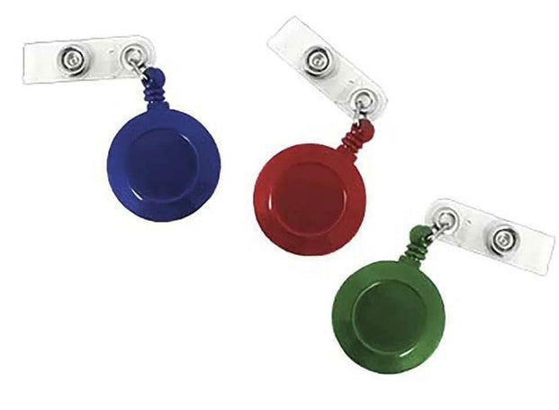 Porta Gafete Barrilito Retráctil Tipo Yo-Yo Bolsa C/12 Pzas