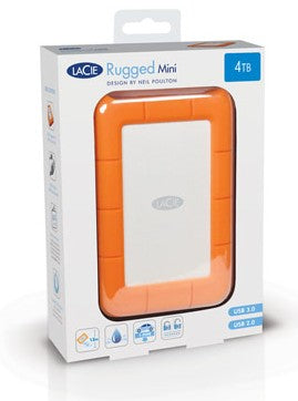 LaCie Rugged Mini disco duro externo 4 TB 5400 RPM Micro-USB B 3.2 Gen 1 (3.1 Gen 1) Naranja