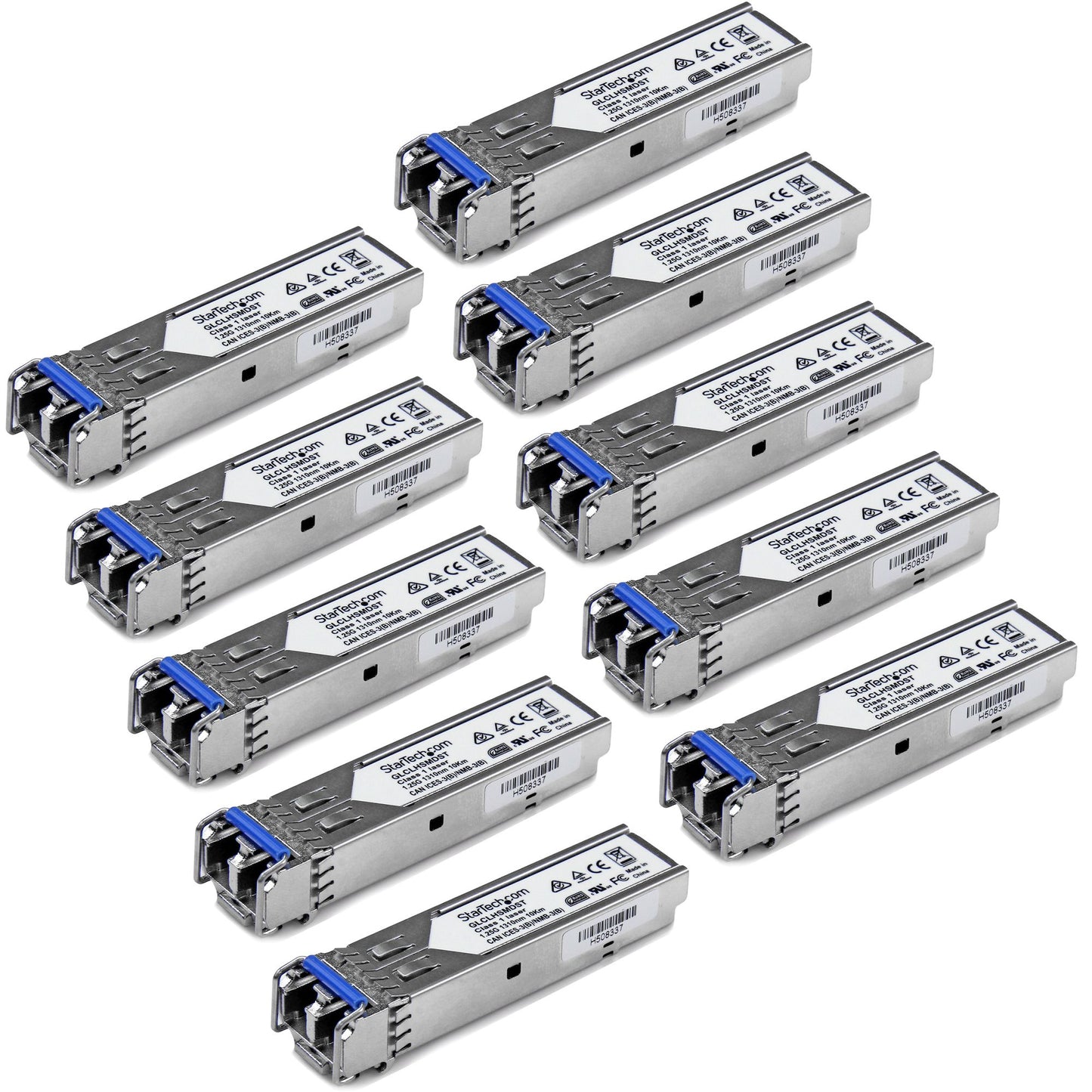 StarTech.com GLCLHSMD10ST módulo de red del transceptor Fibra óptica 1250 Mbit/s 1310 nm