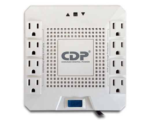 Regulador de Voltaje CDP 1800VA/1000W 8 Contactos