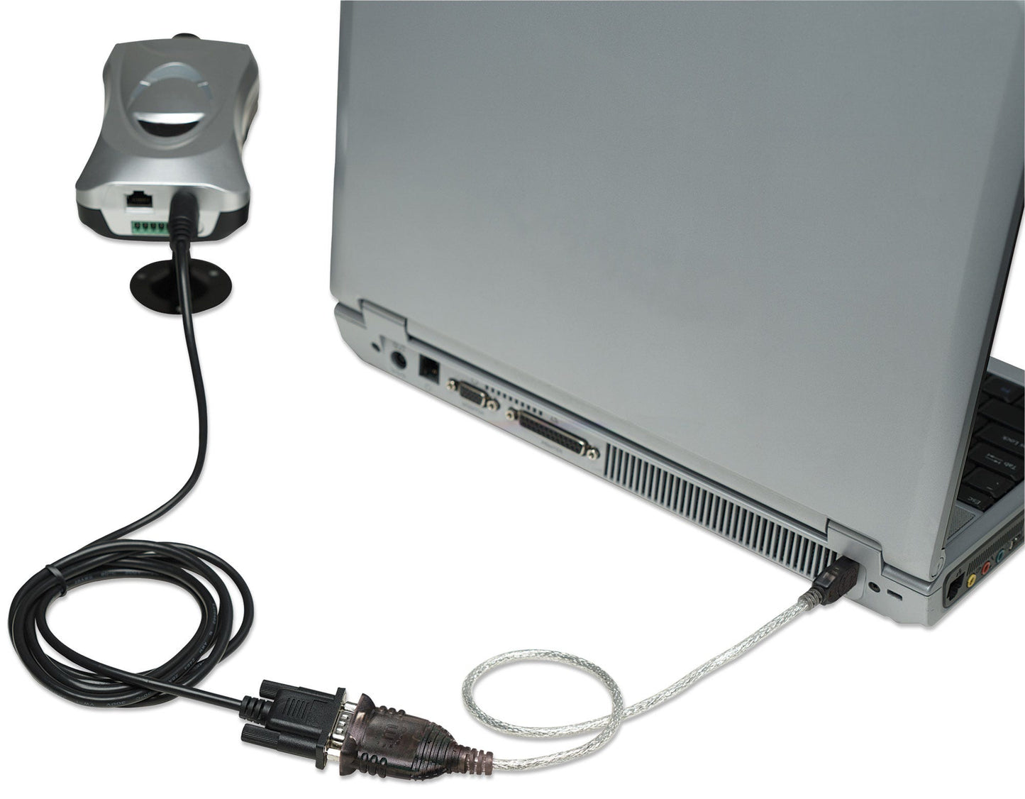 Convertidor USB Manhattan a Serial DB9 0.4m Chip FTDI FT232