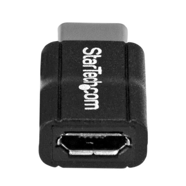 StarTech.com USB2CUBADP cambiadores de género de cables USB 2.0 Type-C USB 2.0 Micro-B Negro