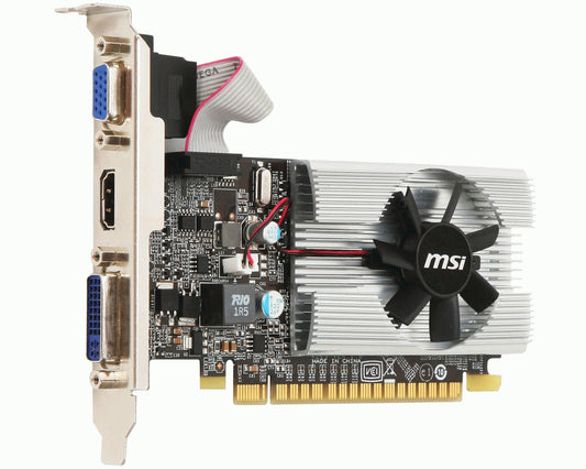 Tarjeta de Video GeForce MSI N210 1GB Single Fan DDR3 PCIe 2.0 64 bits 1xHDMI 1xD-Sub 1-DVI