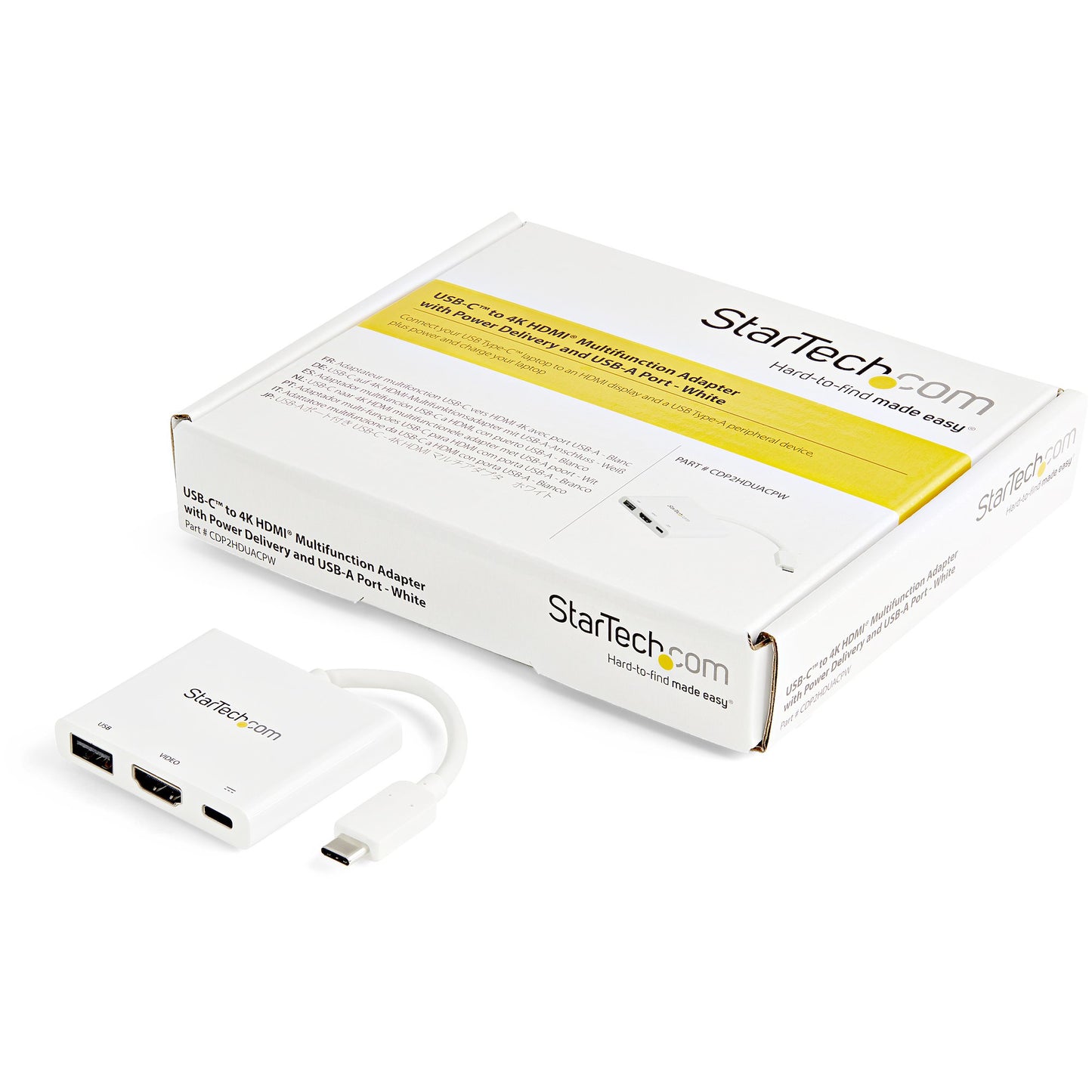 StarTech.com CDP2HDUACPW base para laptop o replicador de puertos Alámbrico USB 3.2 Gen 1 (3.1 Gen 1) Type-C