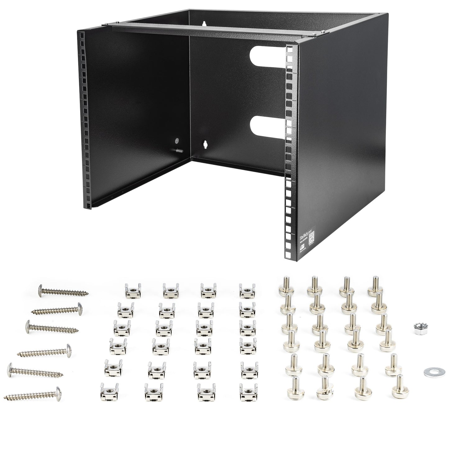 StarTech.com WALLMOUNT8 armario rack Bastidor de pared Negro