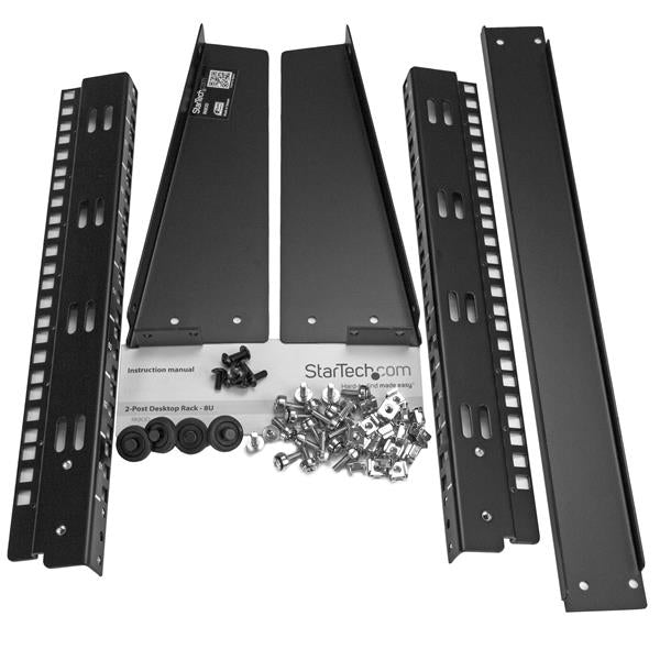 StarTech.com RK8OD armario rack Rack o bastidor independiente Negro