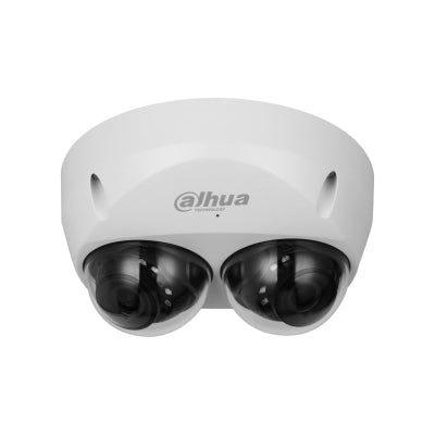 Cámara IP Domo 4MP con Doble Sensor Lente 2.8 mm IR 30m Inteligencia Artificial y Detección Facial