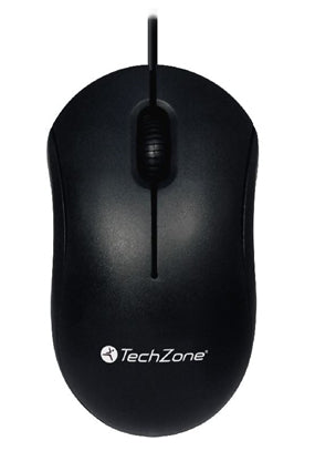 Mouse Alámbrico TechZone 1000 DPI 3 Botones 1.35m Conexion USB Color Negro