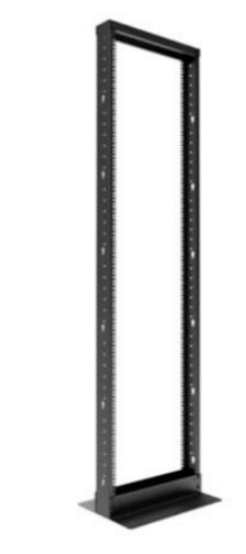 Bastidor Nexxt Solutions NPO-2P45UB 45U Abierto de 2 postes Marco de Acero con Orificios Cuadrados Color Negro