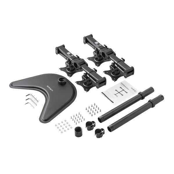 StarTech.com ARMBARQUAD soporte para pantalla plana 68.6 cm (27") Escritorio Negro
