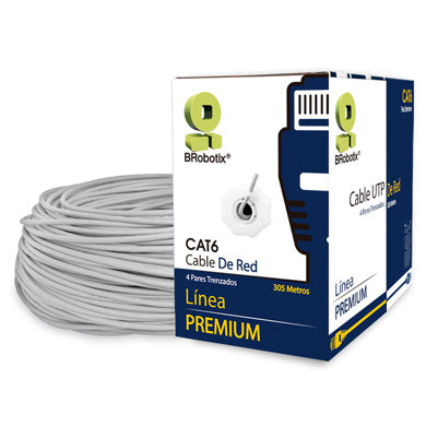 BRobotix 62435 cable de red Gris 305 m Cat6 U/UTP (UTP)