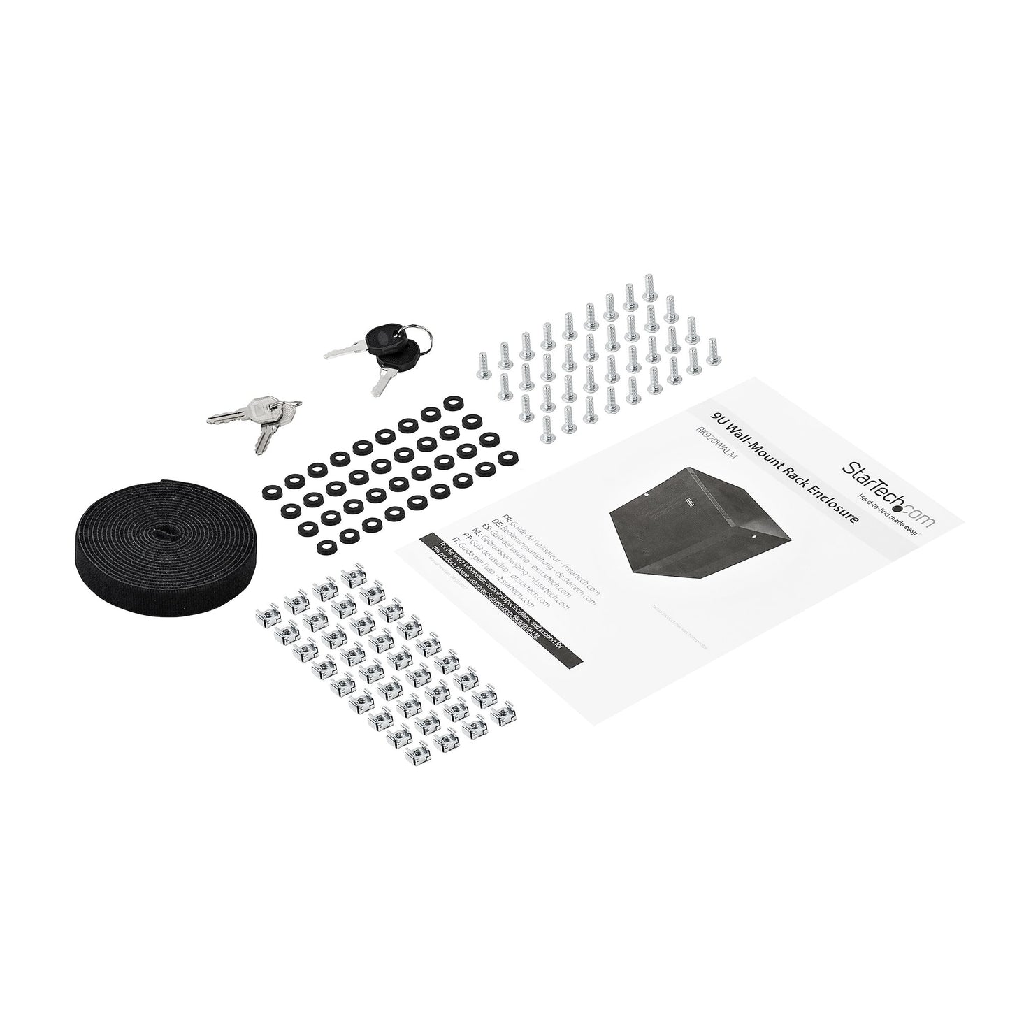 StarTech.com RK920WALM armario rack Bastidor de pared Negro