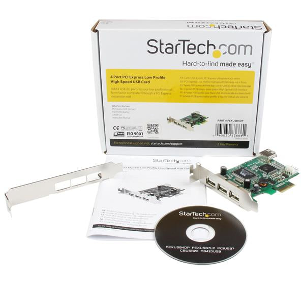 StarTech.com PEXUSB4DP tarjeta o adaptador de interfaz