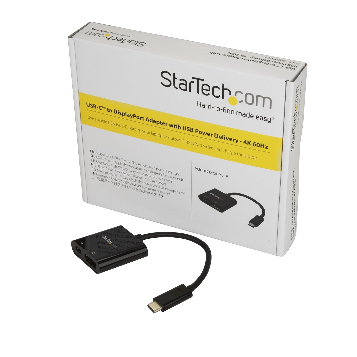 StarTech.com CDP2DPUCP adaptador gráfico USB 3840 x 2160 Pixeles Negro