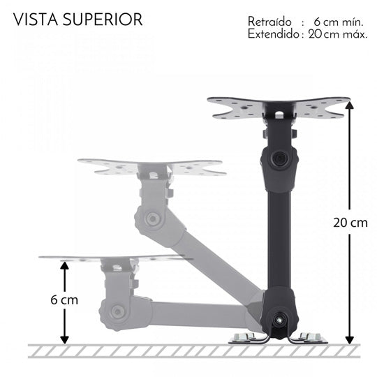 Soporte Steren para Pantallas de 10" a 32" Brazo Articulado