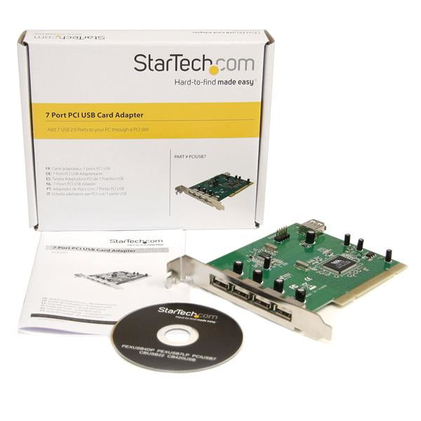 StarTech.com PCIUSB7 tarjeta o adaptador de interfaz Interno