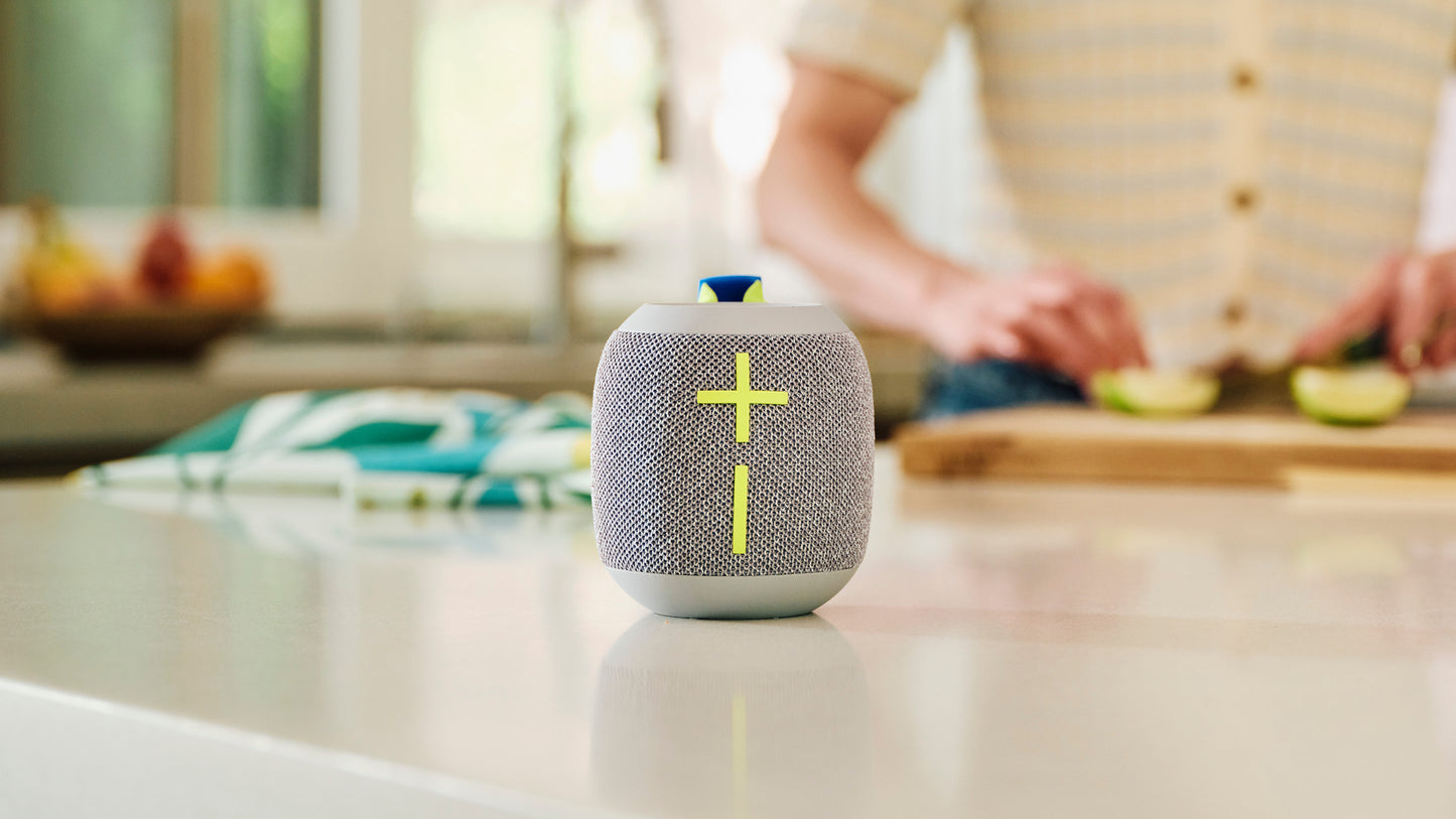Bocina Logitech WONDERBOOM 4 Sonido de 360° Capacidad Inalámbrica 40mtrs Color Gris