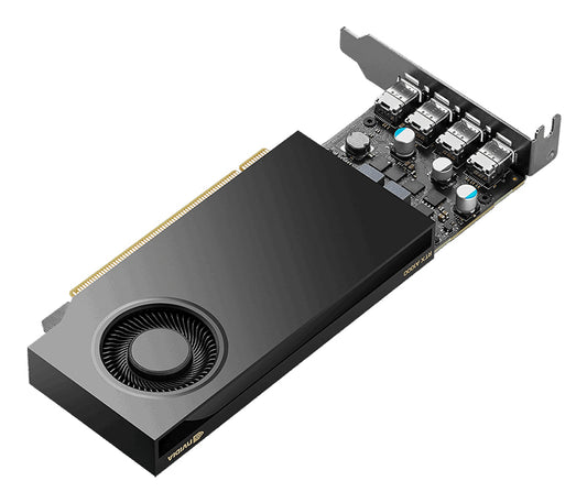 Tarjeta de Video PNY Pro NVIDIA RTX A1000 8GB Low Profile Single Fan GDDR6 PCIe 4.0 4xMini DisplayPort