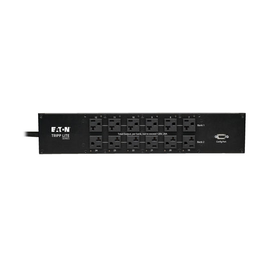 PDU Tripp Lite PDUMH30ATNET monofásico con transferencia automática, 2.9 kW, 25 salidas, 2U, negro