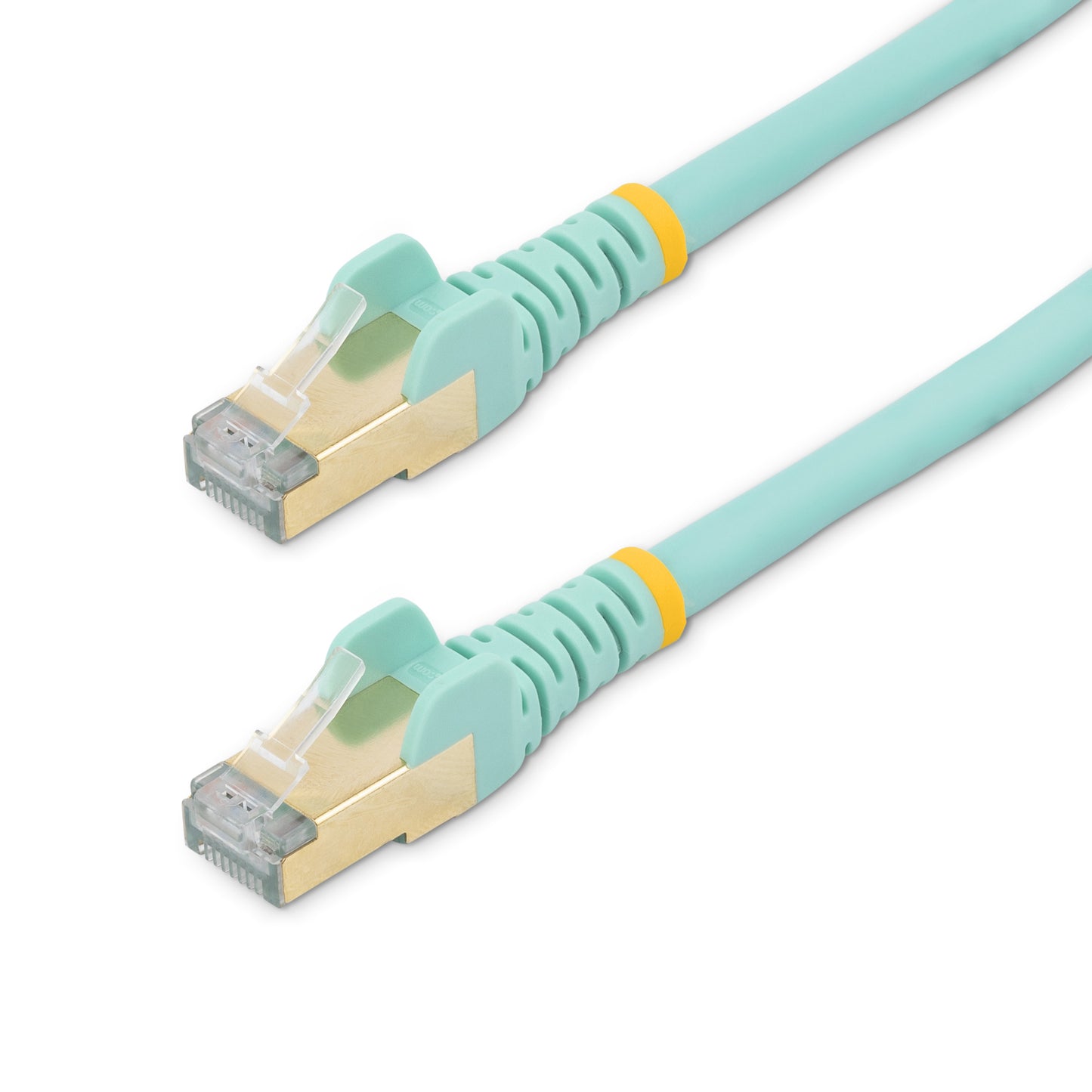 StarTech.com C6ASPAT1AQ cable de red Turquesa 0.3 m Cat6a