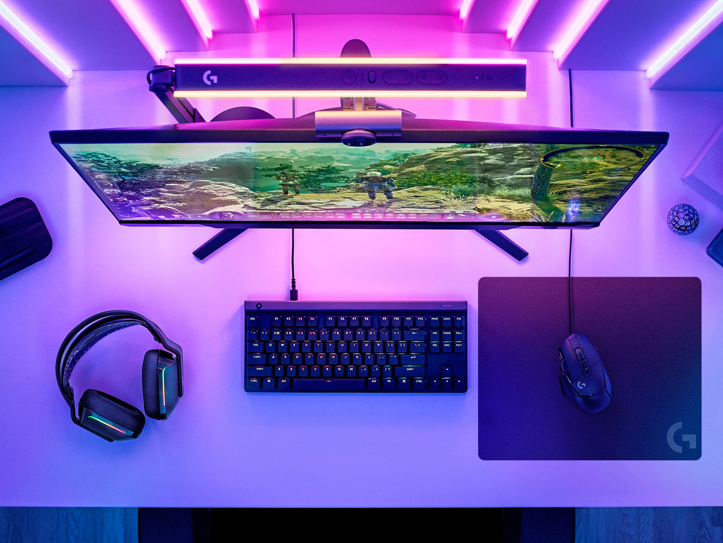 Mouse Pad Logitech G240 Cloth Gaming Color Negro