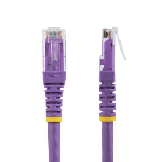 Cable de red StarTech.com C6PATCH20PL Cat6 UTP RJ45 moldeado, 6.1 m, morado