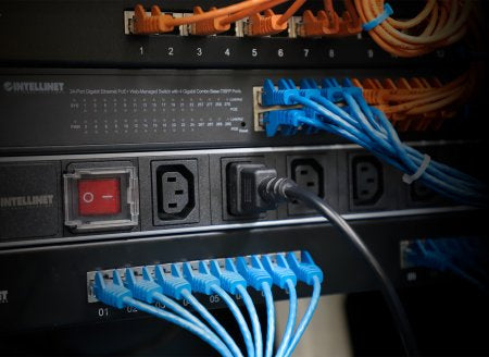 Manhattan 157469 cable de alimentación Acoplador C14 Acoplador C13 x 2