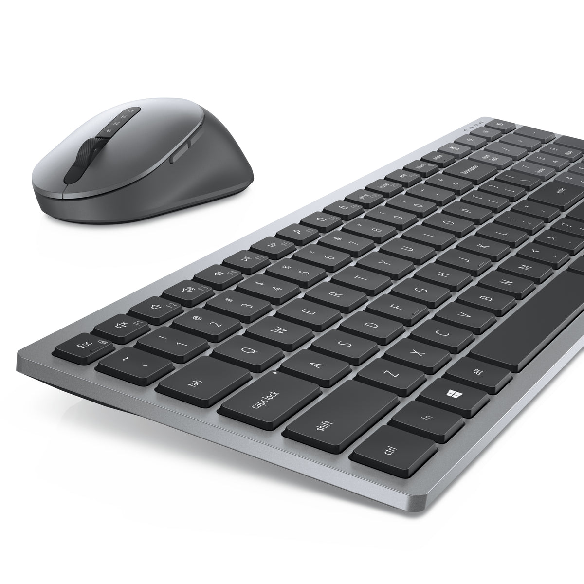 DELL KM7120W teclado Ratón incluido Oficina RF inalámbrico + bluetooth Español Gris, Titanio