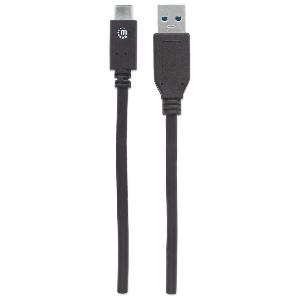 Cable Manhattan USB A-C 3.2 Súper Velocidad 1m Color Negro