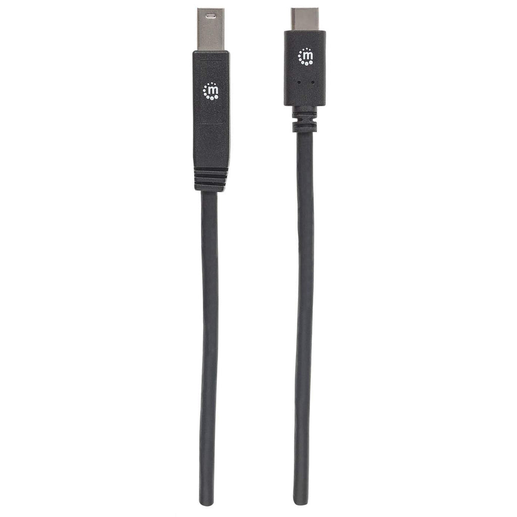 Cable Manhattan Dispositivos USB-C 3.1 Súper Velocidad 2m Color Negro