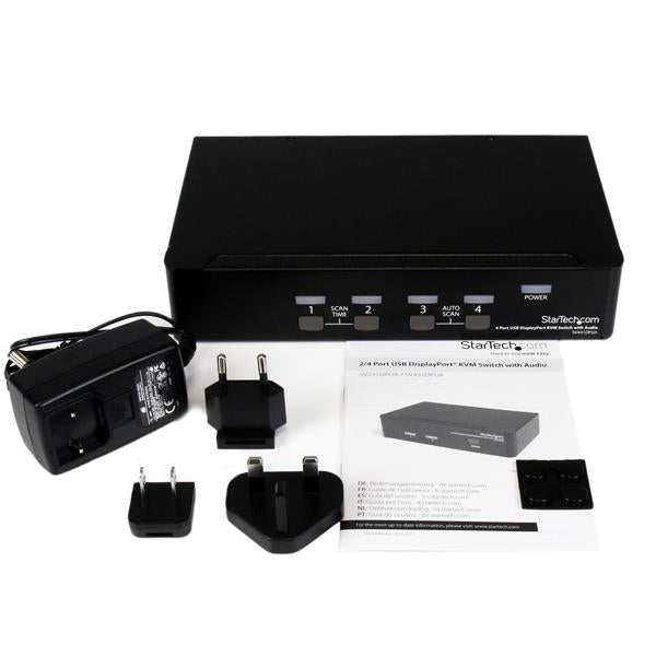 StarTech.com SV431DPUA interruptor KVM Negro