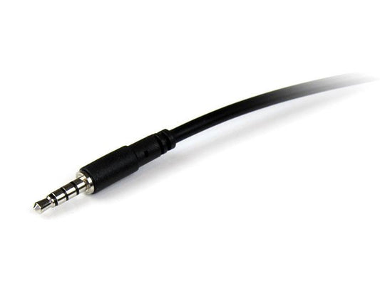StarTech.com 2m 3.5mm/3.5mm cable de audio 3,5mm Negro