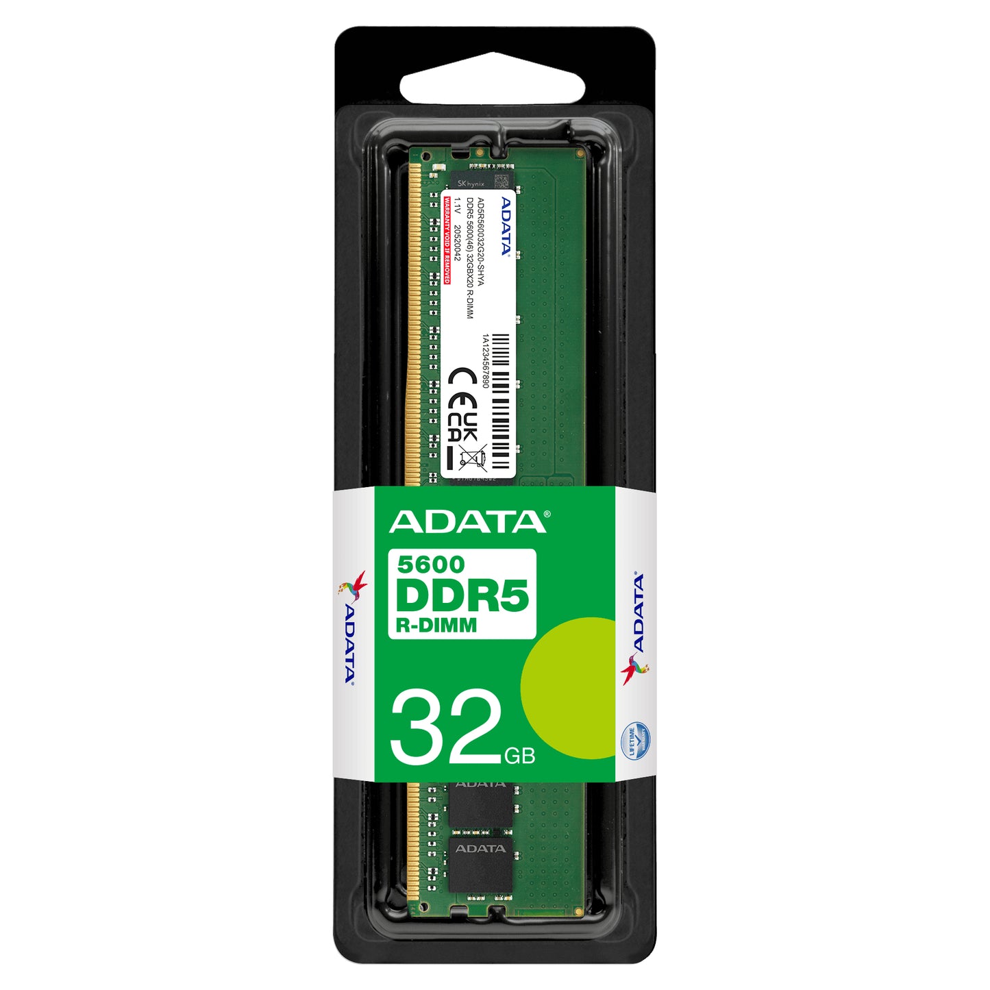 Memoria Ram Adata de 32GB DDR5 R-DIMM 5600MHz CL46