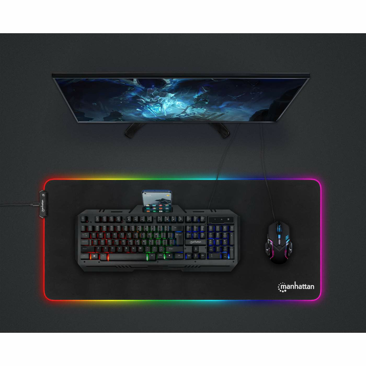 Manhattan 180610 teclado Juego QWERTY Inglés