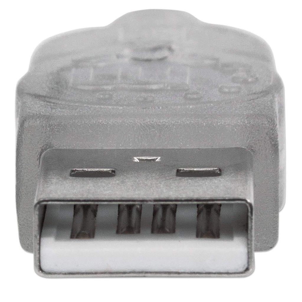 Cable Manhattan Extensión USB-A 2.0 Alta Velocidad 3m Color Plata