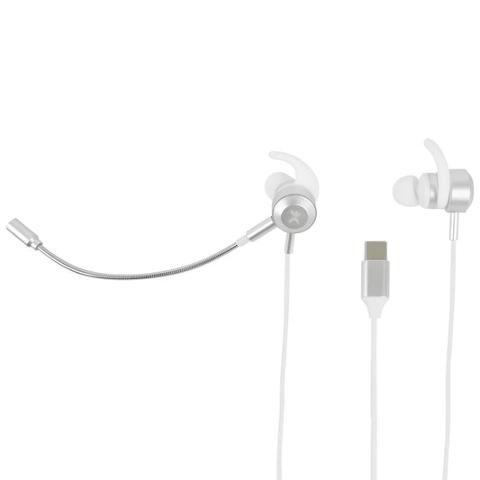 Perfect Choice PC-116417 audífono y auriculare Auriculares Alámbrico Gancho de oreja Llamadas/Música USB Tipo C Blanco