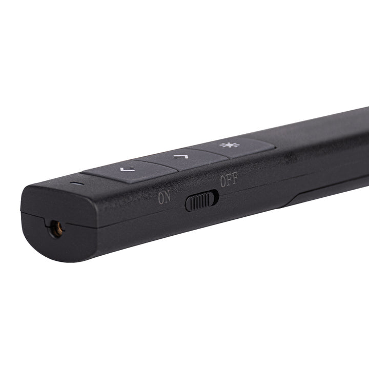 Presentador Láser TechZone con Apuntador 50m Batería AAA 1.5 Vcc Color Negro