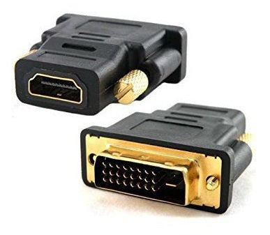 BRobotix 103750 cambiadores de género de cables DVI-D HDMI Negro
