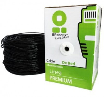 BRobotix 55305 cable de red Negro 305 m Cat5e U/UTP (UTP)